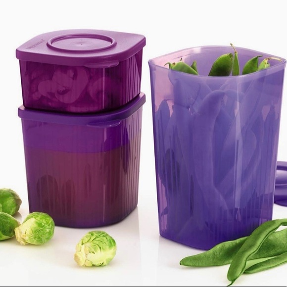 Tupperware Fresh N Cool Refrige Container Set of 3 - Picture 10 of 13